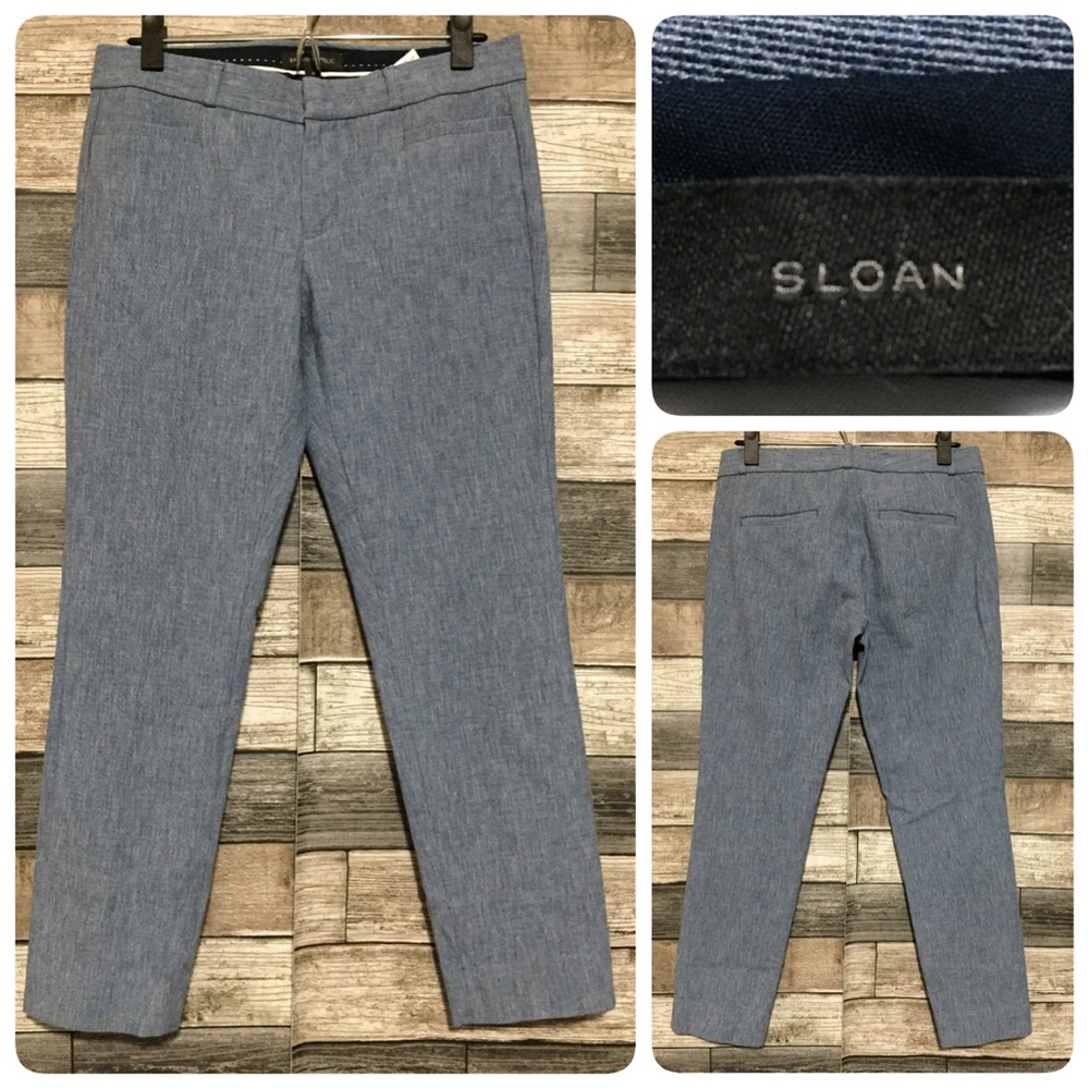 Banana Republic Sloan Pants Women’s 4 Blue (Inseam 26) Stretch